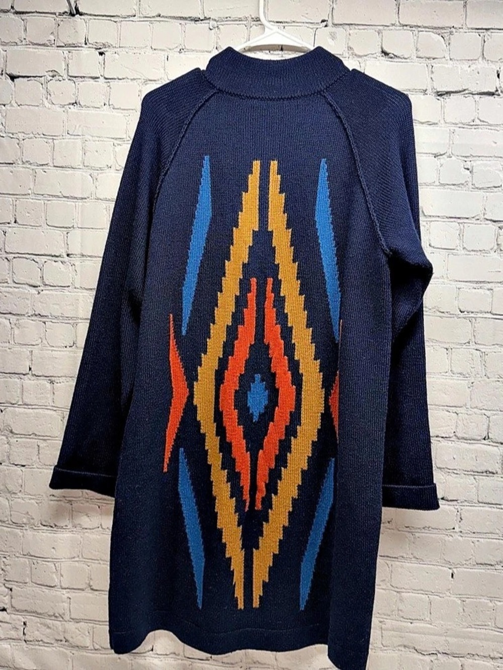 Pendleton Geometric Merino Wool Cardigan Size Large